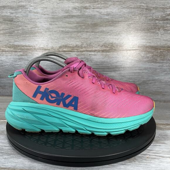 Hoka One One Women’s Rincon 3 Purple Athletic Running Shoes Size 8 B - Picture 5 of 15